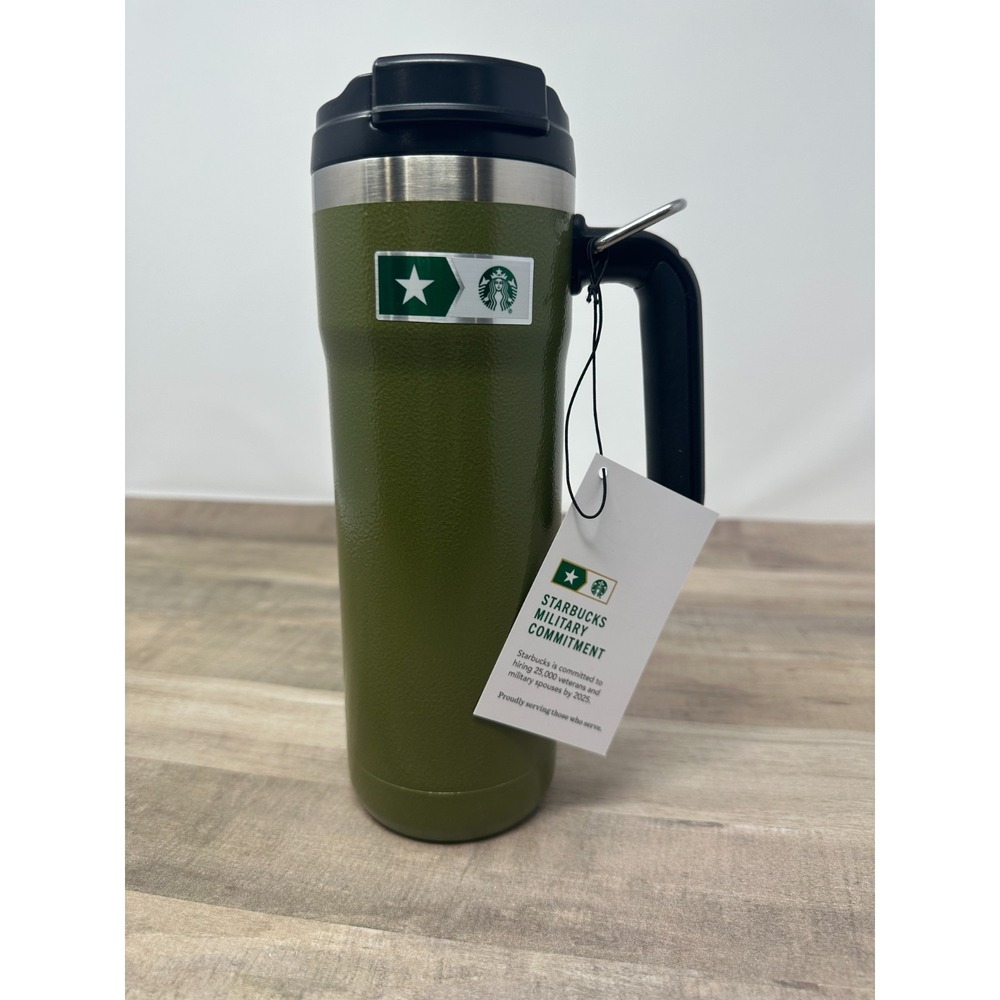 Starbucks/Stanley Military Commitment Double Walled Hammered Steel Tumbler 20oz